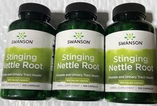 3 Pack Stinging Nettle Root Urtica Dioica 300 Capsules, Prostate Urinary Tract