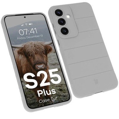 Handyhülle für Galaxy S25+ Bizon Case Cover Schutz Hülle Tasche Hellgrau