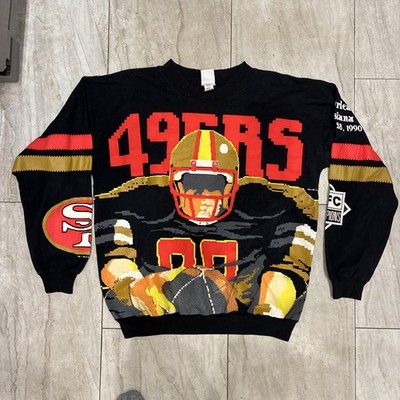 RARE San Fransisco 49ers Vintage 1989 Tecmo Bowl All Over Print Sweatshirt M
