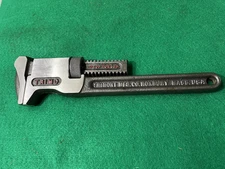 Vintage Trimont Mfg Co. 12" Adjustable Pipe Wrench Trimo Spud Monkey Wrench