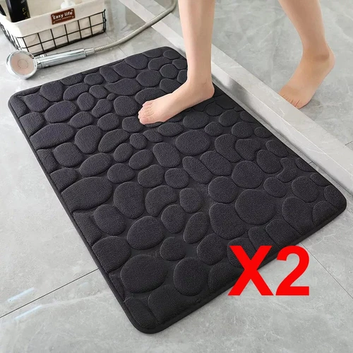 Super wasserabsorbierende weiche Memory-Schaum Badematte rutschfest Bad Duschvorleger - Bild 19 von 20