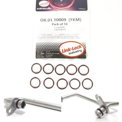 10PCS FKM OR.01.10009 Turbocharging Pipeline O-Ring 11427590577 for BMW N55 B58