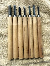 VINTAGE 7 PC HAND CARVING CHISELS