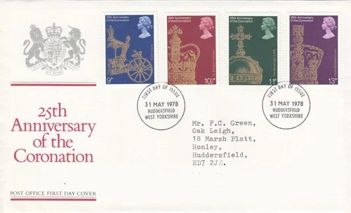 Coronation GB FDC Hudersfield 1978 (150985)