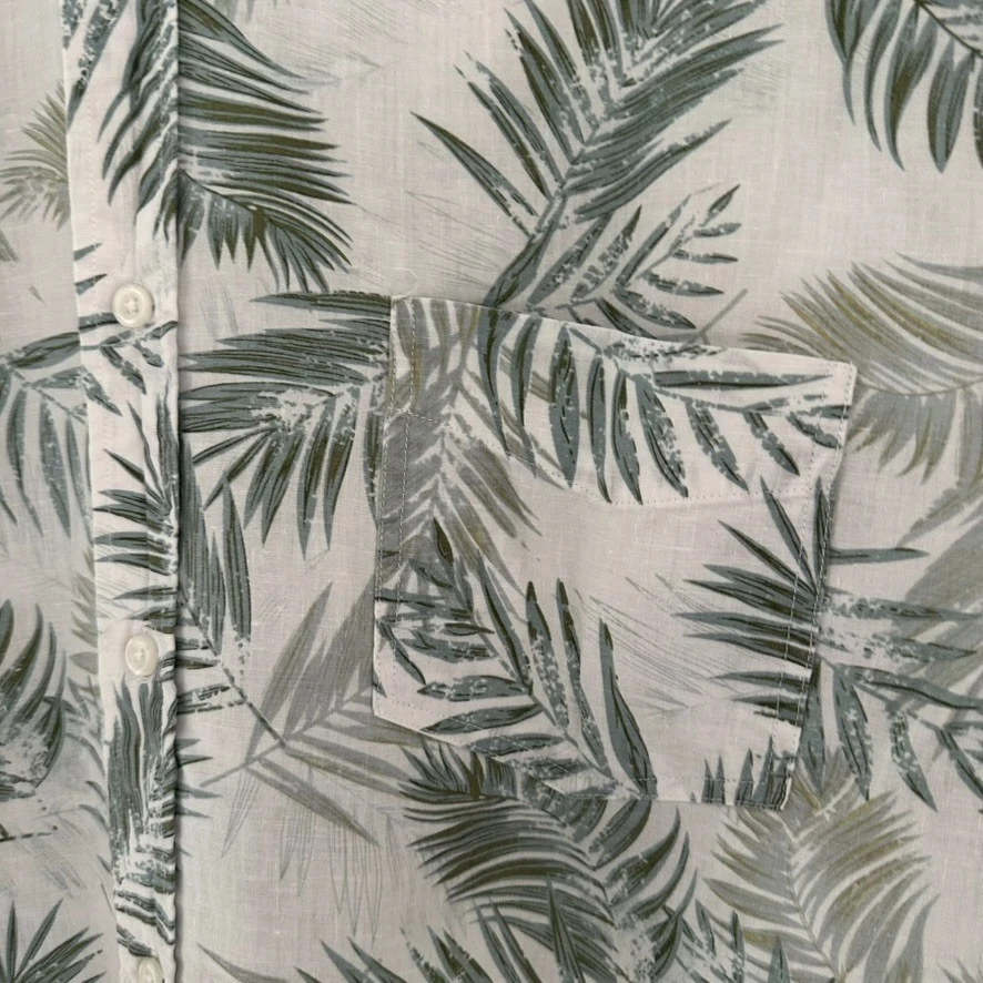 Rails Men’s XL Linen Cotton Shirt Palm Leaf Print Button Up Aloha Resort Style - Image 3 of 4