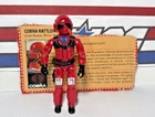 GI Joe Wild Weasel v1 1984 *NICE CONDITION, w/Card* Cobra Rattler pilot Vintage