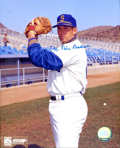 Mike Marshall (d.2021) signed 8x10 photo w/ Seattle Pilots- INPERSON w/ COA  - Picture 1 of 2