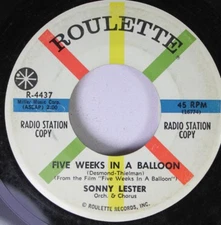 Rock Promo 45 Sonny Lester - Five Weeks In A Ballon / Summer On Roulette