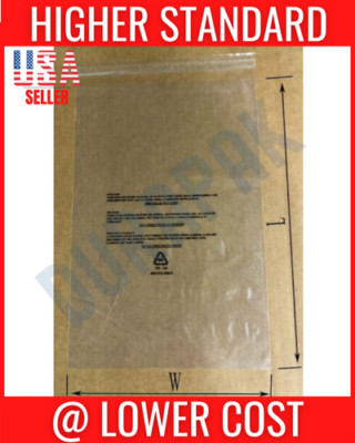 1000~ 14x20'' LDPE 1.25 mil Resealable Bags with 2 Vent Holes, 3 Language Warning