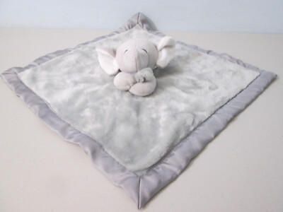Carter's Elephant Baby Lovey Security Blanket Plush Stuffed Animal Gray ...