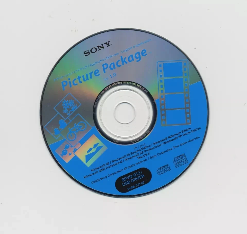 Sony Picture Package for Windows Ver 1.0, USB Driver, ImageMixer VCD2 for Mac - Image 4 of 4