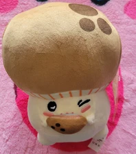 [GATCHA EXCLUSIVE] Cute Winking Mushroom Plush - NWT
