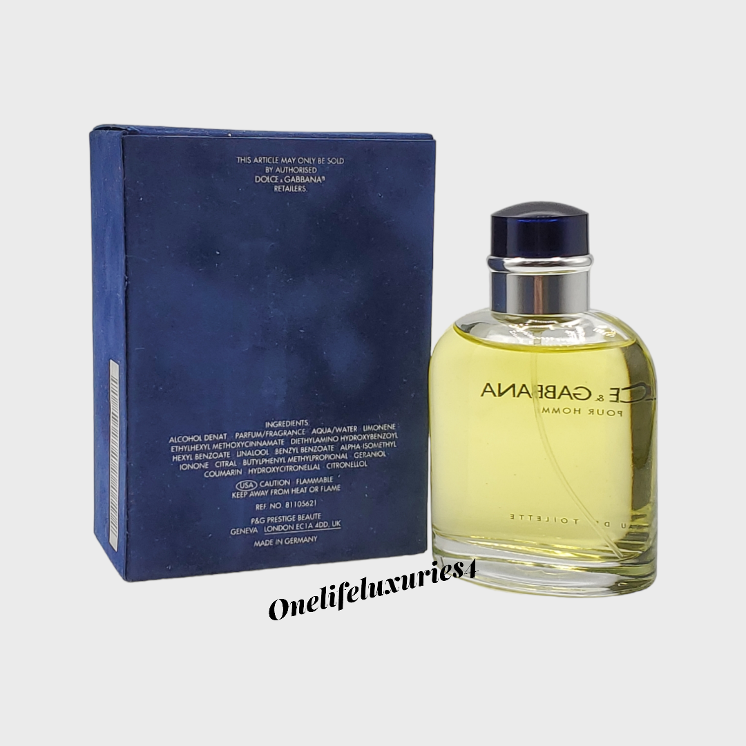 DOLCE & GABBANA Pour Homme 125ML オードトワレ Dolce & Gabbana Pour Homme by D&G men Eau De Toilette 4.2oz 125ml