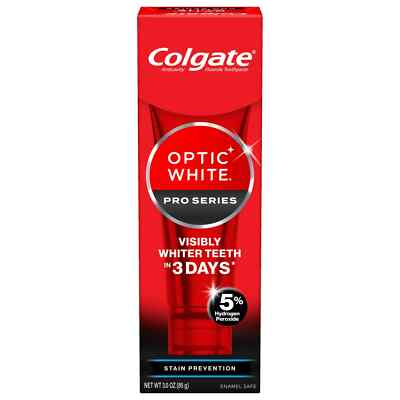 Colgate Optic White Pro Series Stain Prevention Hydrogen Peroxide Whitening Toot