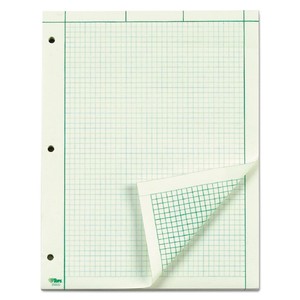 tops engineering computation pad quad rule letter green 100 sheets engineer computation paper