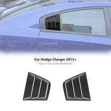 2X Rear Side Window Blinds Quarter Louver Cover Trim Decor for Dodge Charger 15+