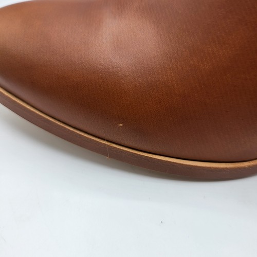 NISOLO Women Heeled Chelsea Boots US 9.5 BRANDY - Slip on Waterproof Leather - Picture 14 of 19