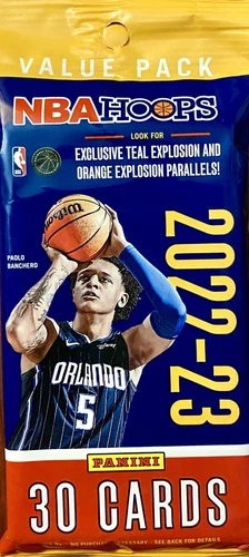 2022-23 Panini Hoops NBA Basketball Jumbo Cello Value Fat PACK 30 Cards SEALED
