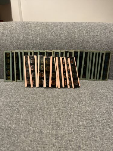 Job Lot Glass Magic Lantern Slides Vintage 34x Cartoon Colour Indcol?