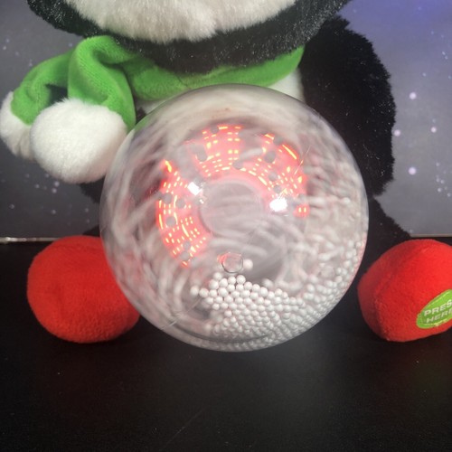 See Video Animated Plush Penguin Globe Sings "Jingle Bells" Christmas about 12" - Picture 4 of 8