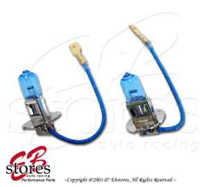 Super-White-1pair-12V-55w-H3-Xenon-Gas-HID-Foglight-Light-Bulbs-5000K-2pcs