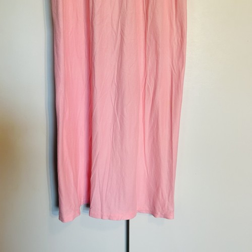 VTG Pink Floral Nylon Blend Nightgown Country Cottage Long S/M USA Made Set of 2 - Imagen 6 de 24