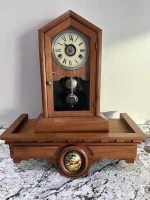 Antique Clock With Shelf