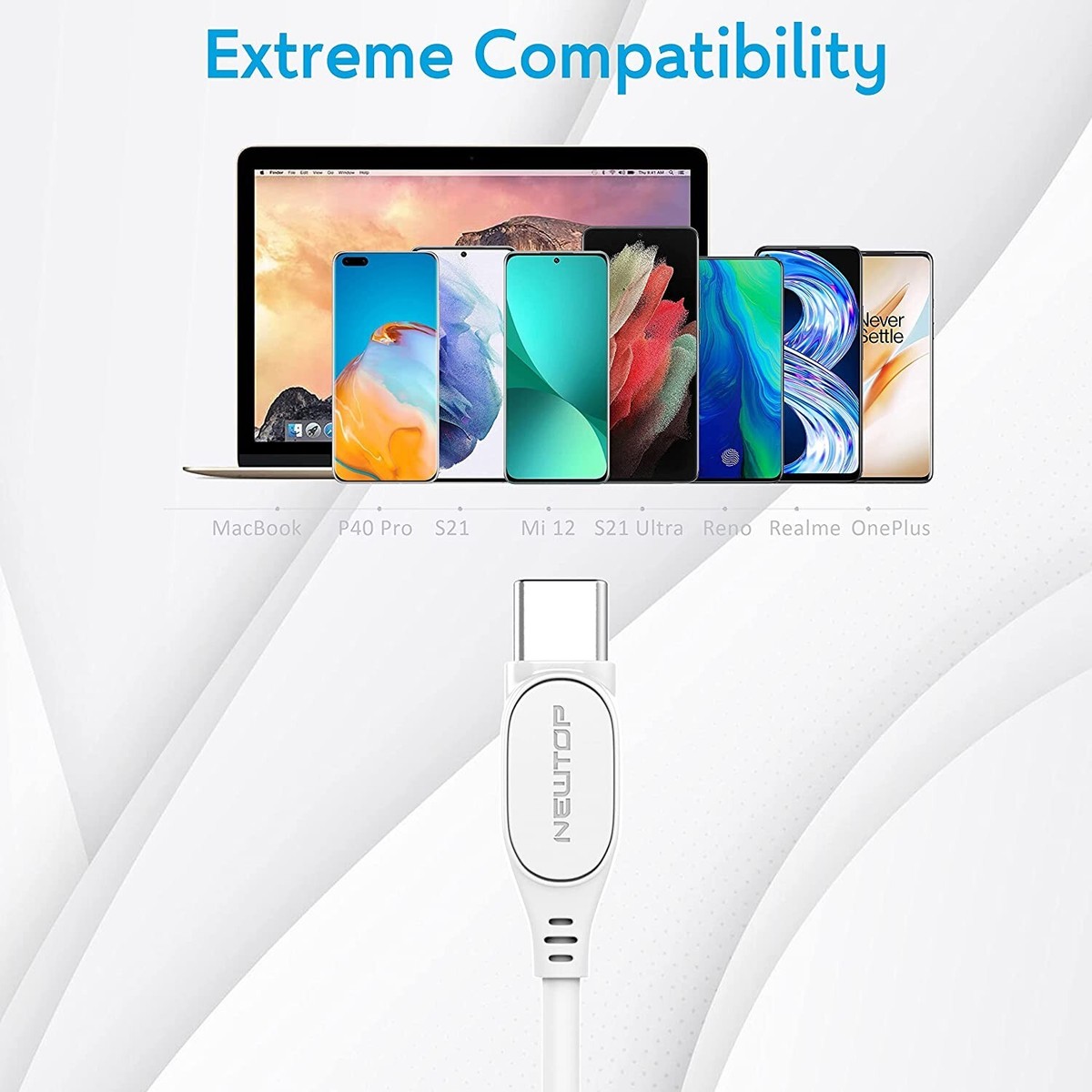 Cavo USB-C Intrecciato 1 Metro – Ricarica Rapida E Sincronizzazione Dati Per Telefono (tipo C) - Foto 3