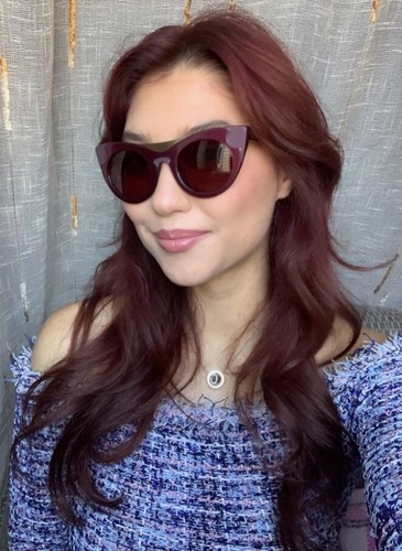 New WILL.I.AM WA I00S06 48mm Cats Eye Burgundy Women's Sunglasses - 第 1/16 張圖片