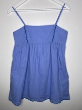 Urban Outfitters Bayview Scalloped Frock Mini Dress, Color Blue, Size S, NWT