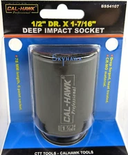 1/2" DR. X 1-7/16" DEEP IMPACT SOCKET 6 POINT Chromium-molybdenum CR-MO MATERIAL