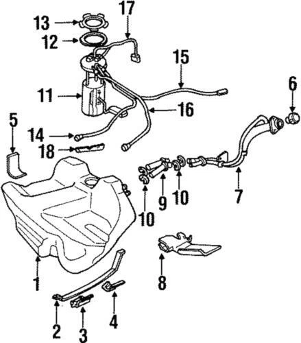 Kit de módulo de bomba de combustible genuino GM 1998-1999 Cadillac Deville con transmisor 19369980 Foto 3 de 3