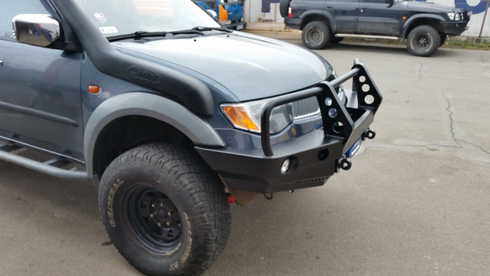 Mitsubishi L200 0615 FRONT STEEL BUMPER WINCH OFF ROAD 4X4 eBay