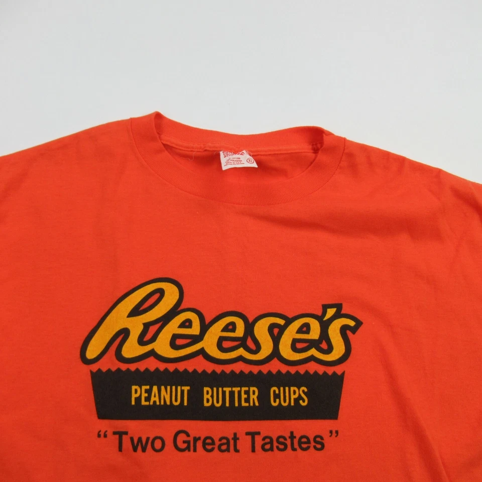 Camisa Reeses Para Hombres XL Mantequilla de Maní De Colección Manga Corta Puntada Única EE. UU. Foto 2 de 4