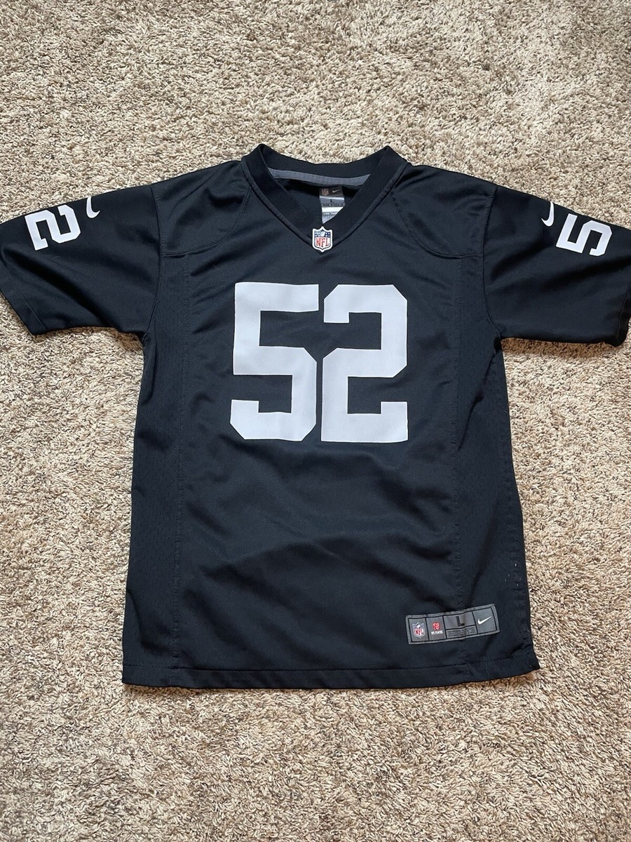 NFL Nike Black Khalil Mack Number #52 Oakland Raiders Jersey