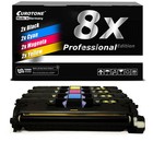 8x Eurotone Pro Toner Replaces HP C9700A-03A C9700A C9701A C9702A C9703A 121A