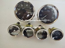 SmithsReplicaKit-Elec Temp Oil Fuel VoltGauge+Speedo 120-0KMH +0-80RPM 100mm BC