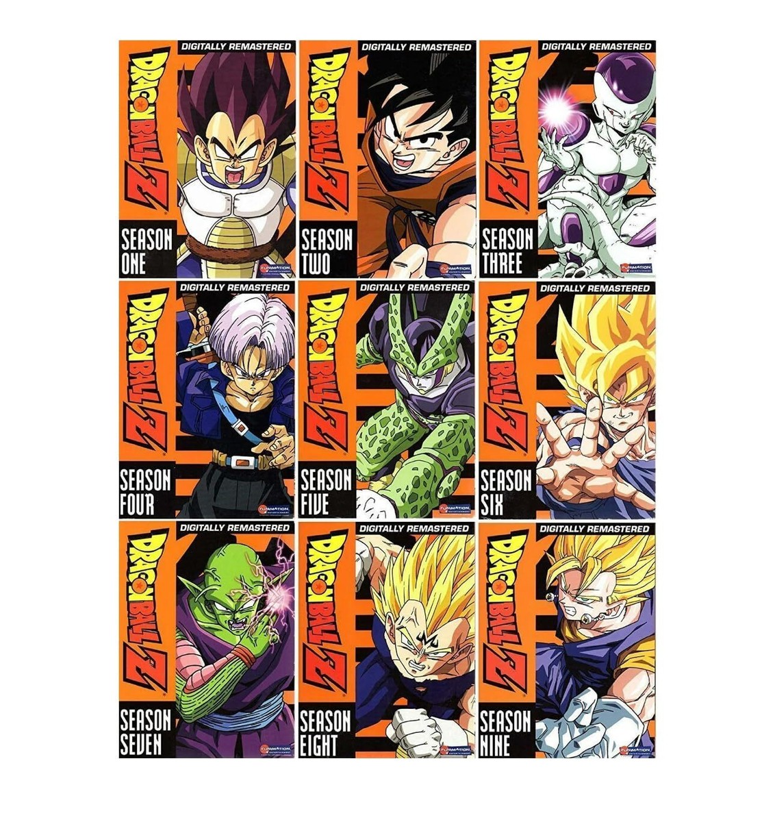 Dragon Ball Z Seasons 1-9 DVD Digitally Remastered Complete Series