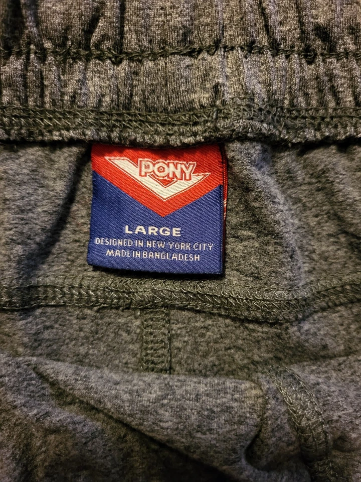 Pantalones Cortos Pony Para Hombre Talla L Gris Bolsillos Pull-on Cintura Elástica con Cordón  Foto 2 de 4