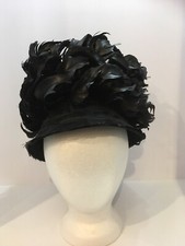 Vintage Black Feather Gorgeous Hat