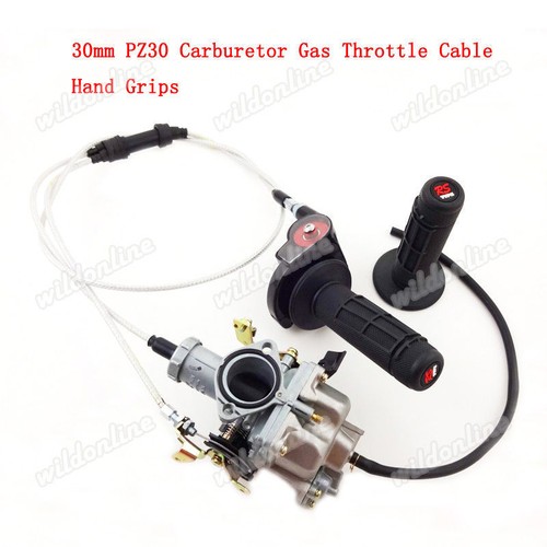 30mm PZ30 Carburetor Gas Throttle Cable Hand Grips For Dirt Bike IRBIS