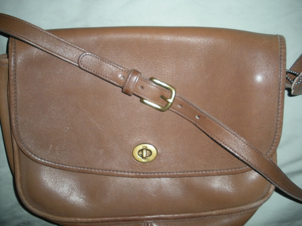 COACH Vintage City Classic Bag with Flap/Turn-Lock. Made in USA 