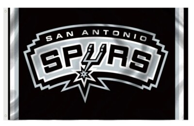 San Antonio Spurs NBA Basketball Flag Double Sided Printing 3x5 Feet W/ Grommets