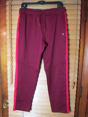 Xersion Jogger Pants Quick-Dri Reg Straight Women's XL 18H/20H Burgundy  Pull-On