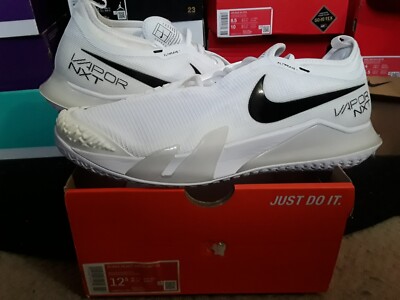 Nike Air Zoom React Vapor NXT HC Tennis Court White Black Grey Fog 12 CV0724 101