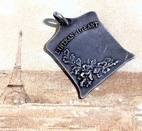 Pendendif Medaille Journal l'intransigeant Art nouveau 1900 JO 2024 Paris - Picture 2 of 5