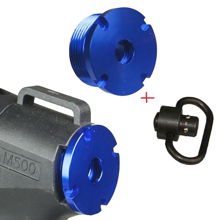 Mossberg 500 535 590 12/20 Maverick 88 Grip End Cap Plug Blue,Free