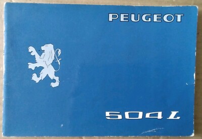 Peugeot 504 Owners Manual Instruction Book Drivers Handbook | eBay