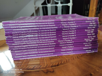 Journal of Cognitive Psychotherapy An International Quarterly Volume 1 2 3 4 