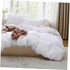 Bedsure Bright White Duvet King 104" X 90" 02 - Bright White No Comforter 